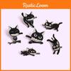 Adorable Cartoon Cat Brooch Stylish Black Cat Design Fashionable Accessory For All