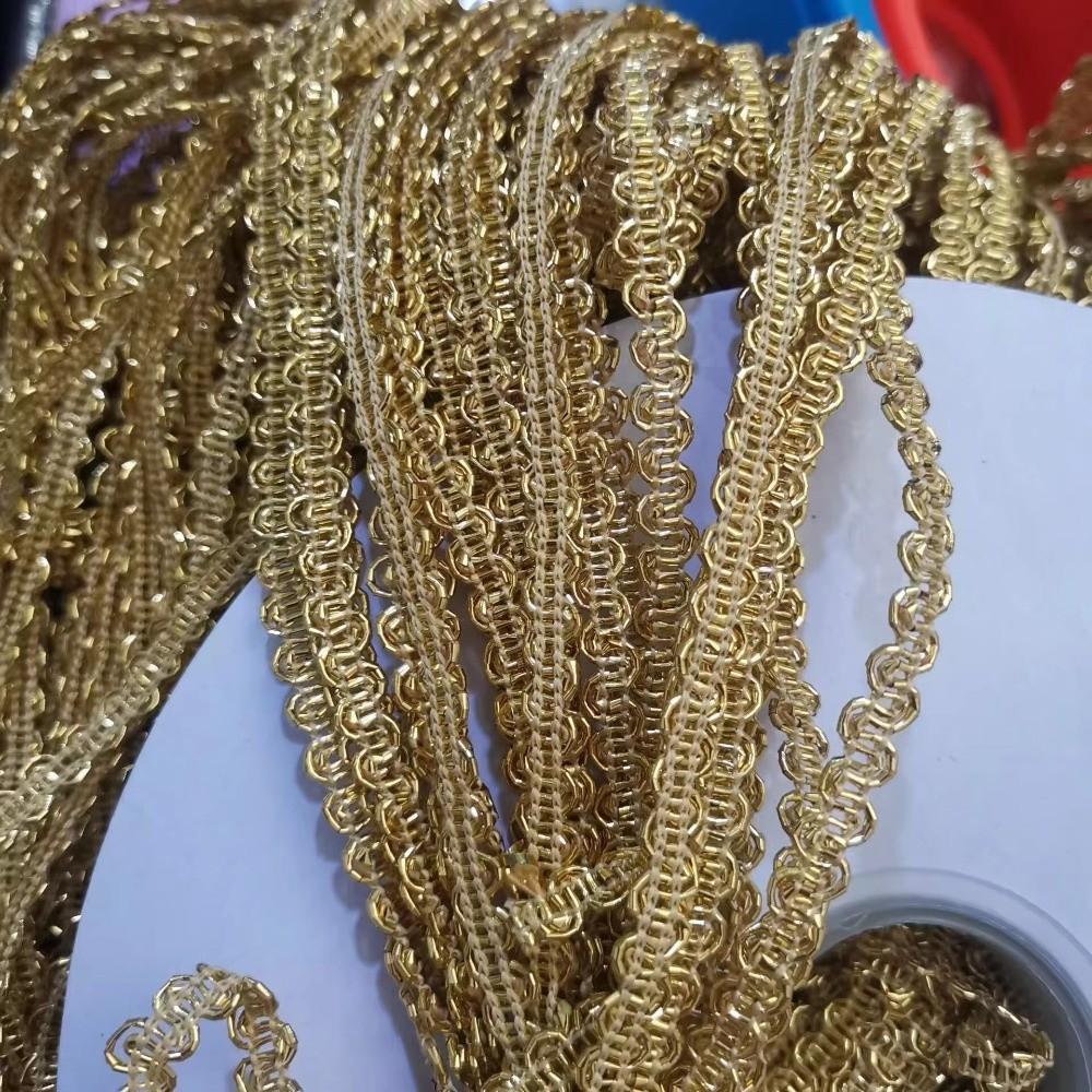 Metallic Thread Wave Ribbon S Curve Metallic Trim Shiny Lace Trim Garment Embellish