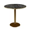 Round Table - Rome - Ø 70 Cm - Glossy Black Marble - Contemporary Design