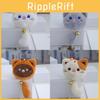 Adorable Cartoon Plush Cat Keychain Soft Pp Cotton Filling Cute Toy For Students