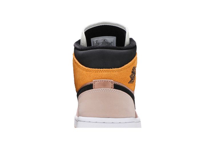 Женские кроссовки Nike Jordan 1 Mid SE Particle Beige (Женский) Партикл Бежевый/Черный-Металлик Красный Бронзовый