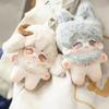 10cm Cute Plush Toys Doll No Attributes Short Soft Rabbit Fur Cloud Lamb with Animal Ear Plush Doll Bag Keyring Gift