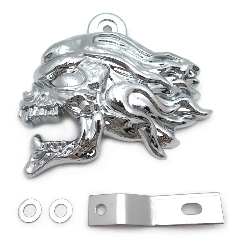 Motorcycle Horn Cover for 1992 and Up Harley-Davidson with Side Mount All V-rod's Chrome