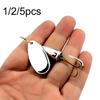 1/2/5pc Hot Metal Sequins Spoon Spinner Treble Hook Fishing Lure Crank Bait