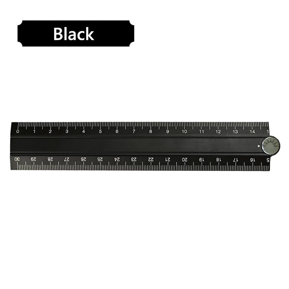 Aluminum Alloy Folding Ruler 30cm Metal Ruler High Quality Stationery Ruler  Students