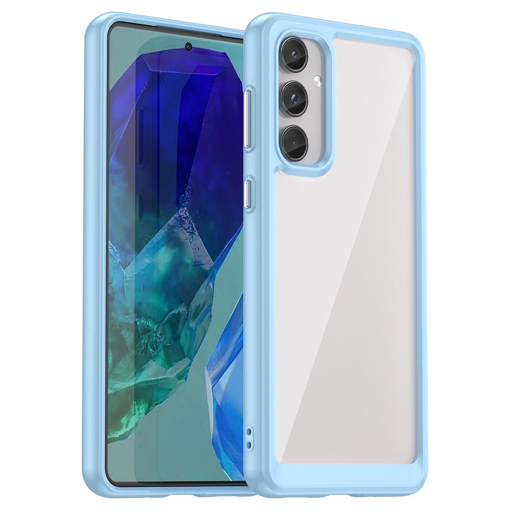 Чехол для Samsung Galaxy M55 5G/C55 5G/F55 5G с ТПУ рамкой и прозрачной акриловой задней панелью, защитная крышка для телефона