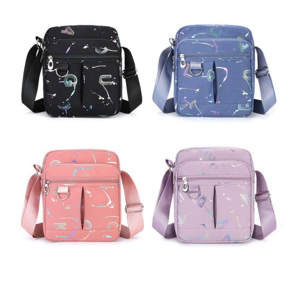 Нейлоновая сумка через плечо с принтом и несколькими карманами, легкая повседневная сумка через плечо, подарок на День матери