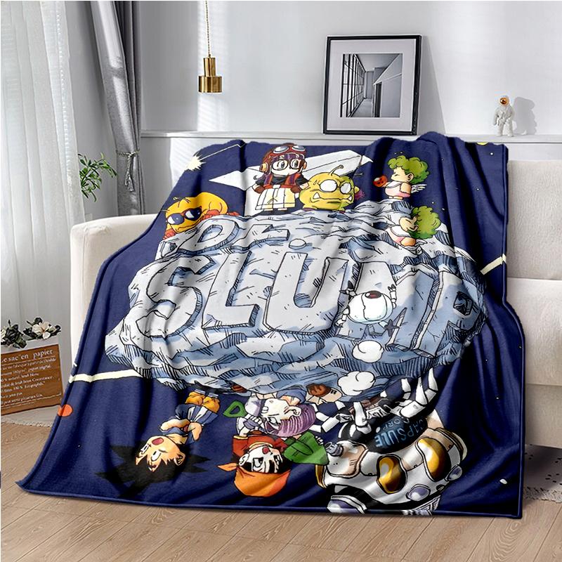 DR-Slump-Arale Cartoon Throws Blanket Kids Super Soft Cute Blankt for Travel Couch Sofa Picnic Bed Flannel Blanket Birthday Gift