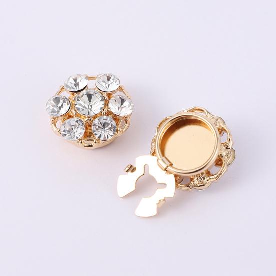 5 шт. Стразы накладки на пуговицы съемные зажимы для пуговиц рубашки модные пуговицы запонки для платья ювелирные изделия декоративные пуговицы