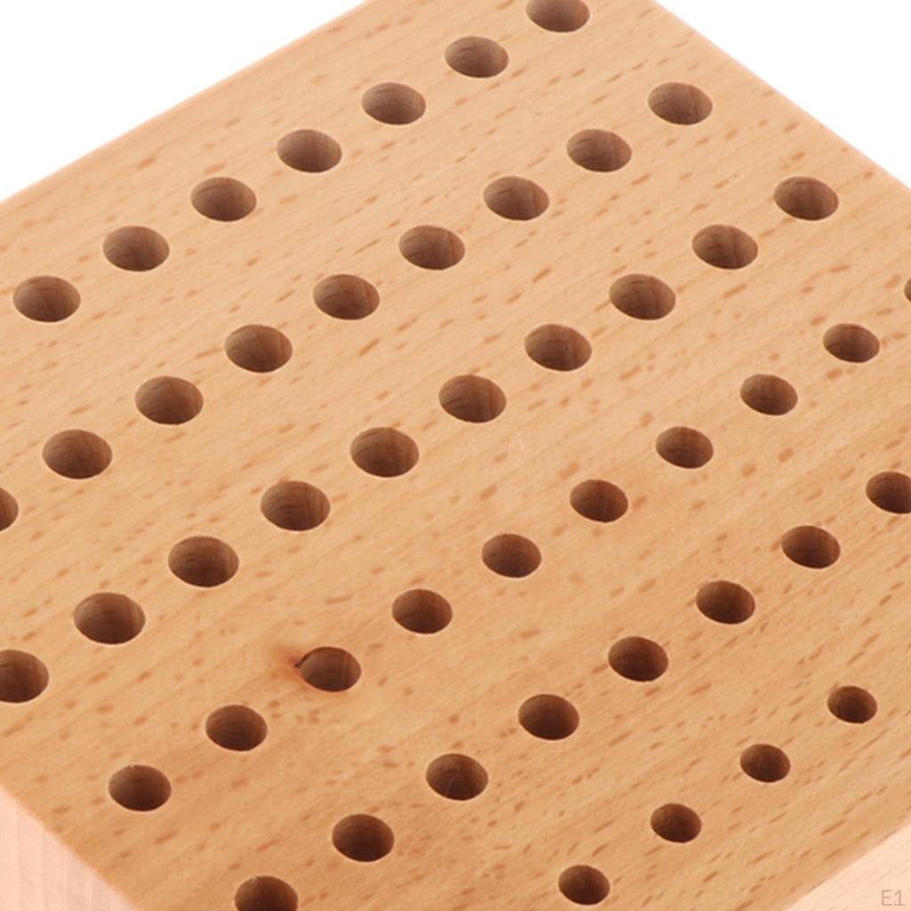 Держатель для инструментов для ремонта часов, органайзер для пинцета, многоцелевая сменная подставка для отверток из дерева на 60 слотов