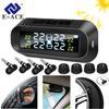 Solar Smart TPMS Car Tire Pressure Alarm Monitor System 4 Sensors Display Intelligent Tyre Pressure Temperature Warning