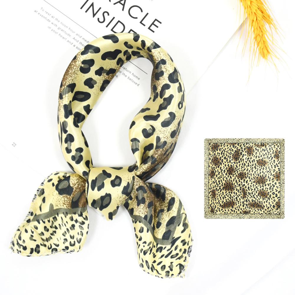 Новый модный высококачественный шелковый шарф квадратный шарф цепочка имитация шелка 50x50 маленький шарф для женщин