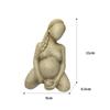 Pregnant Statue Imitation Clay Decorative Figurines Pregnancy Trilogy Woman Pregnancy Mud Sculpture Home Decor Gift for Mother