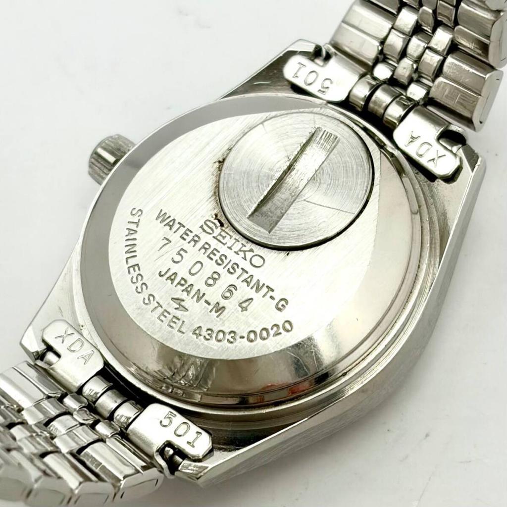 SEIKO 750864 [Новая батарейка] Женские часы, Серебристые, День недели/Дата, 4303-0020