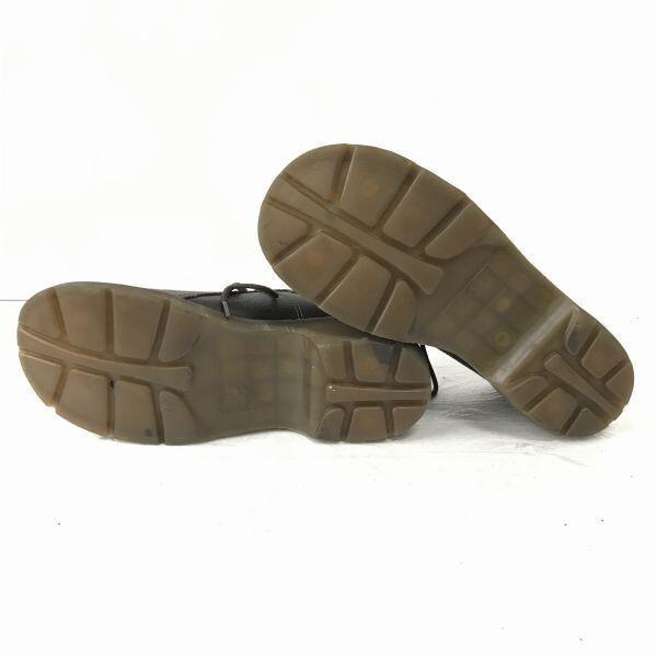 Dr.Martens Кожаные ботинки на пружинящей подошве с 6 отверстиями, низкие, UK7 25.5, темно-коричневые(ИСПОЛЬЗОВАЛ)