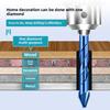 Masonry Concrete Spiral Drill Bit Eccentric for Glass Ceramic Tile Brick Plastic Wood Mason Hard Alloy Wall Hole Cutter Saw Blue