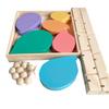 Деревянные радужно-музыкальные звучащие деревья Развитие мелкой моторики Радужный лепесток Строительный блок Дерево мудрости Детские развивающие игрушки