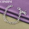CHSHINE 925 Sterling Silver Dragonfly Chain Bracelet For Women Wedding Party Fashion Charm Jewelry