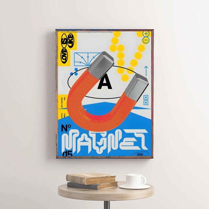 Vintage Abstract Classic Art Poster Print Time & Space Canvas Painting Wall Art Picture for Modern Room Bedroom Home Decoration