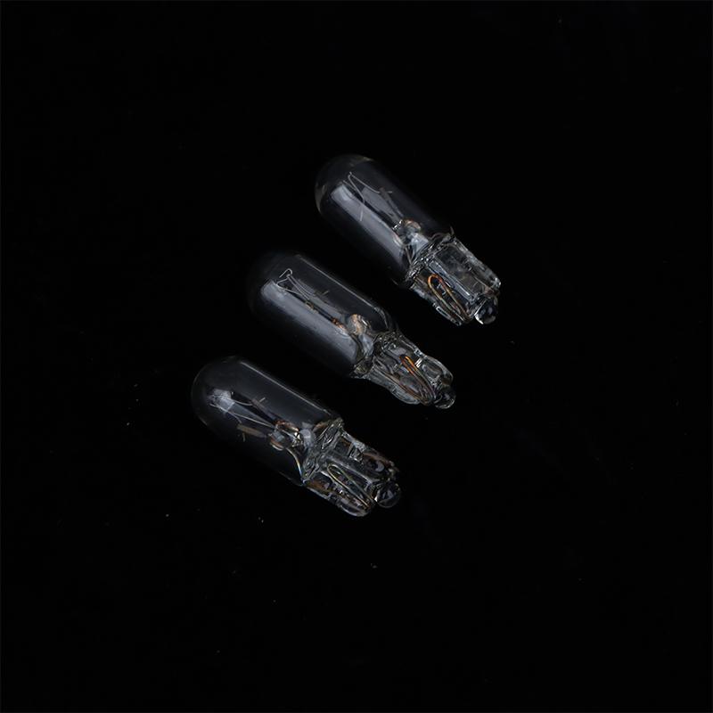 10 шт. Лампочка 12 В 3 Вт T6.5 для приборной панели автомобиля, индикаторные лампы