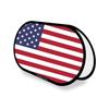 Овальный флаг - США - 70 x 120 см - Полиэстер - Двусторонняя печать - Складной выдвижной