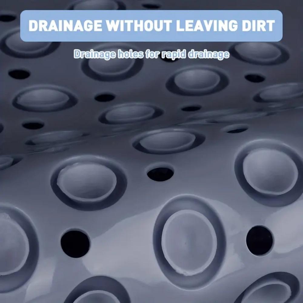 Коврик для ванной нескользящий однотонный массажный коврик для дома противоскользящий на присосках ковер водонепроницаемый грязеотталкивающий коврик для туалета отеля