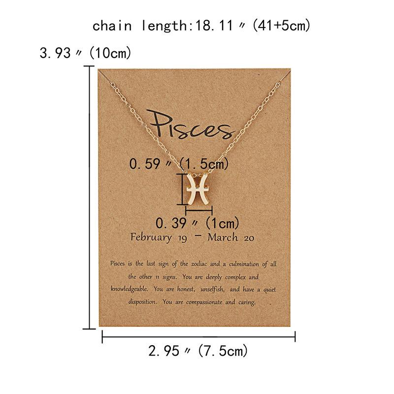 12 Созвездие Двухцветный Знак Зодиака Скорпион Ожерелье Подвеска Лев Подвески Ювелирные Изделия Подарки Ювелирные Изделия Колье Овен Рак