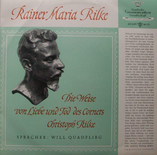 10inch Record WILL QUADFLIEG SPRICHT RAINER MARIA - Der Cornet Und Frühe Gedichte 42009 Deutsche Grammo Germany Comedy & Spoken Word Used