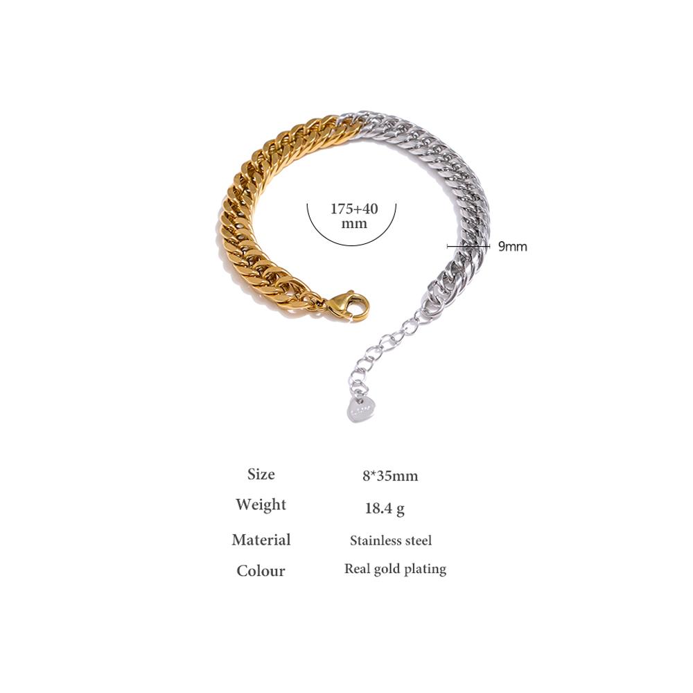 Eetit Браслет-браслет с воротником-цепочкой из нержавеющей стали 316L для женщин