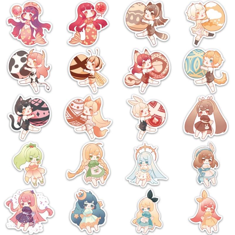 Милая наклейка с кошкой, креативная наклейка с изображением черного котенка Kawaii, играющего с милой канцелярской наклейкой для декоративного альбома своими руками