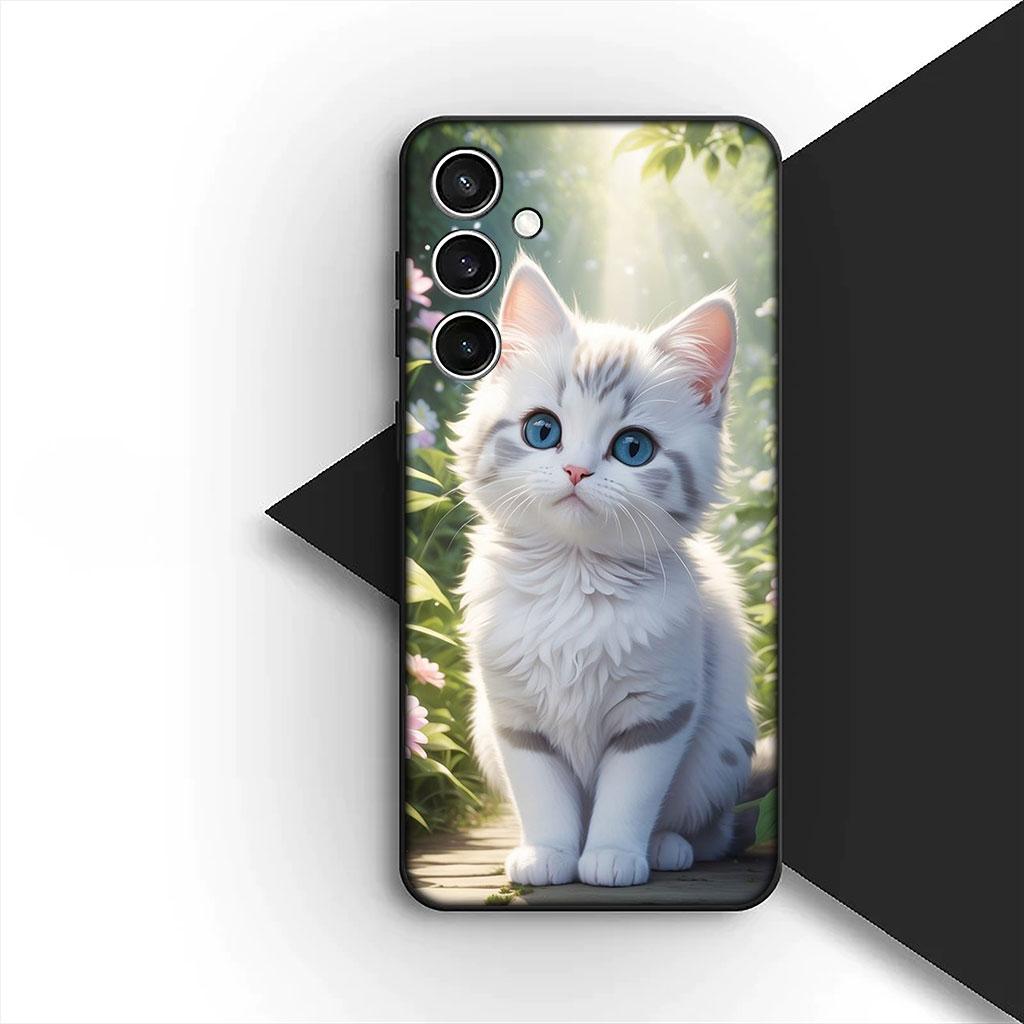 Чехол для телефона для Huawei P30 P20 Mate 20 Lite Pro Y7 Y6P Y7A 2019 Nova 5T 3I Funda Корпус Мягкий чехол Мультяшный кот Мяу Котёнок