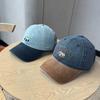 Американская ретро цветовая гамма милый вышитый панда бейсболка детская дорожная универсальная для лица маленькая козырек кепка мужская