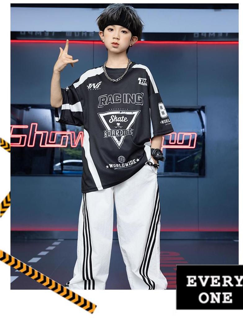 Hip Hop Kids' Fashion: Trendy Boys & Girls Dance T-Shirt for Spring/Summer