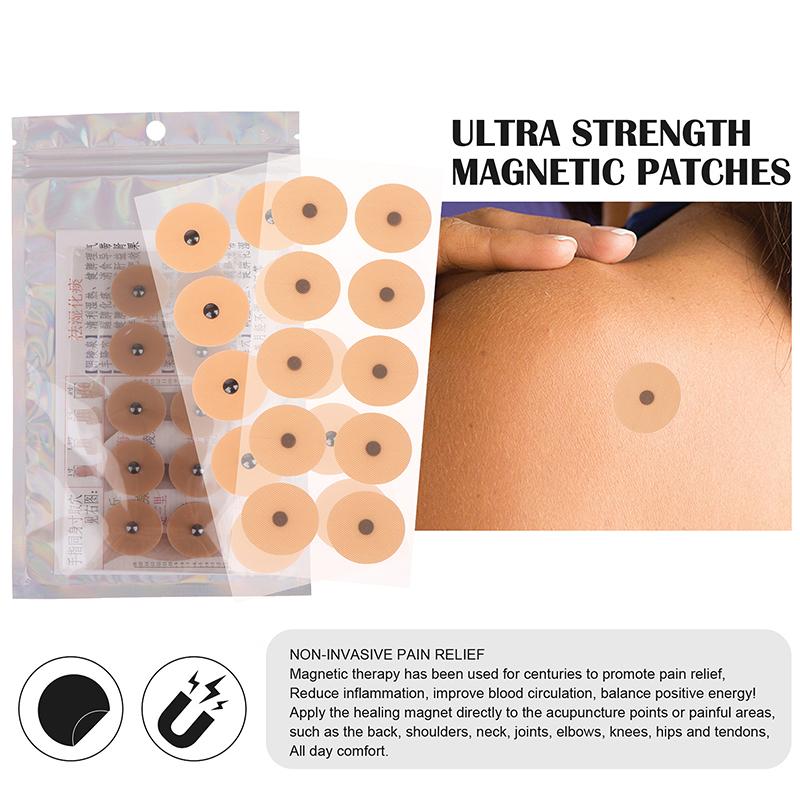 20 листов акупунктурных магнитных шариков, липкий пластырь для массажа уха, аурикулярный пластырь, акупунктурный липкий пластырь