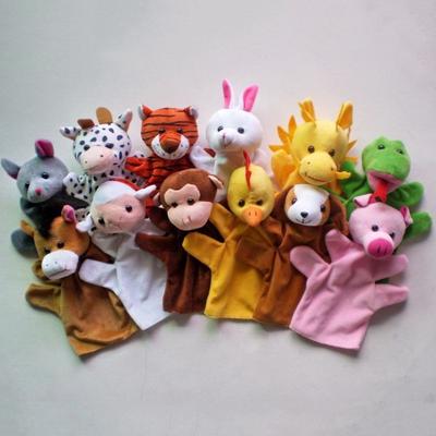24 вида ручных кукол для животных, тканевые куклы-марионетки, мягкие игрушки-животные, ручные куклы для ролевых игр.