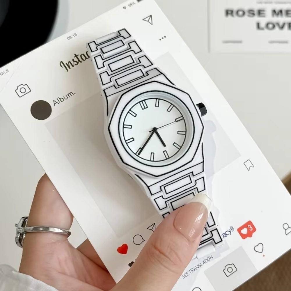Silicone Strap Men's and Women's Quartz Watch Casual Wristwatch Fashion Sports Watch Unisex