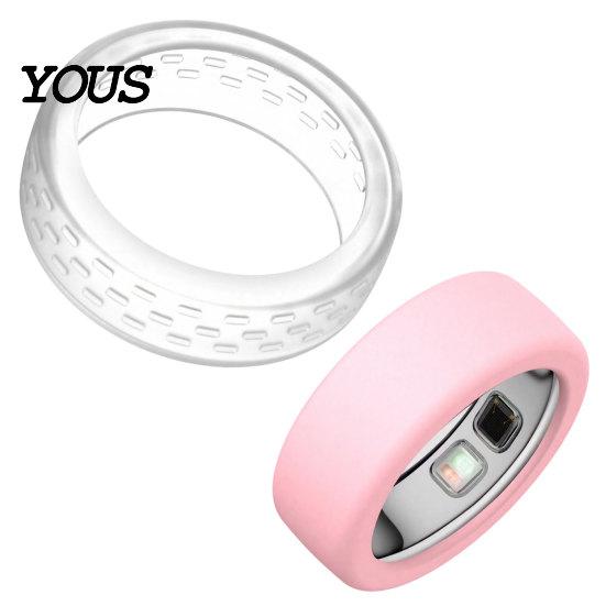 Удобный Защитный Кольцо 2 шт. Силиконовый для Oura Ring5, Ультратонкий Умный Чехол, Гибкий Чехол Устойчивый к Царапинам Водонепроницаемый Со всех Сторон