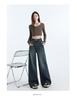 Gedijie Spring Wide Leg Trumpet Jeans for Women