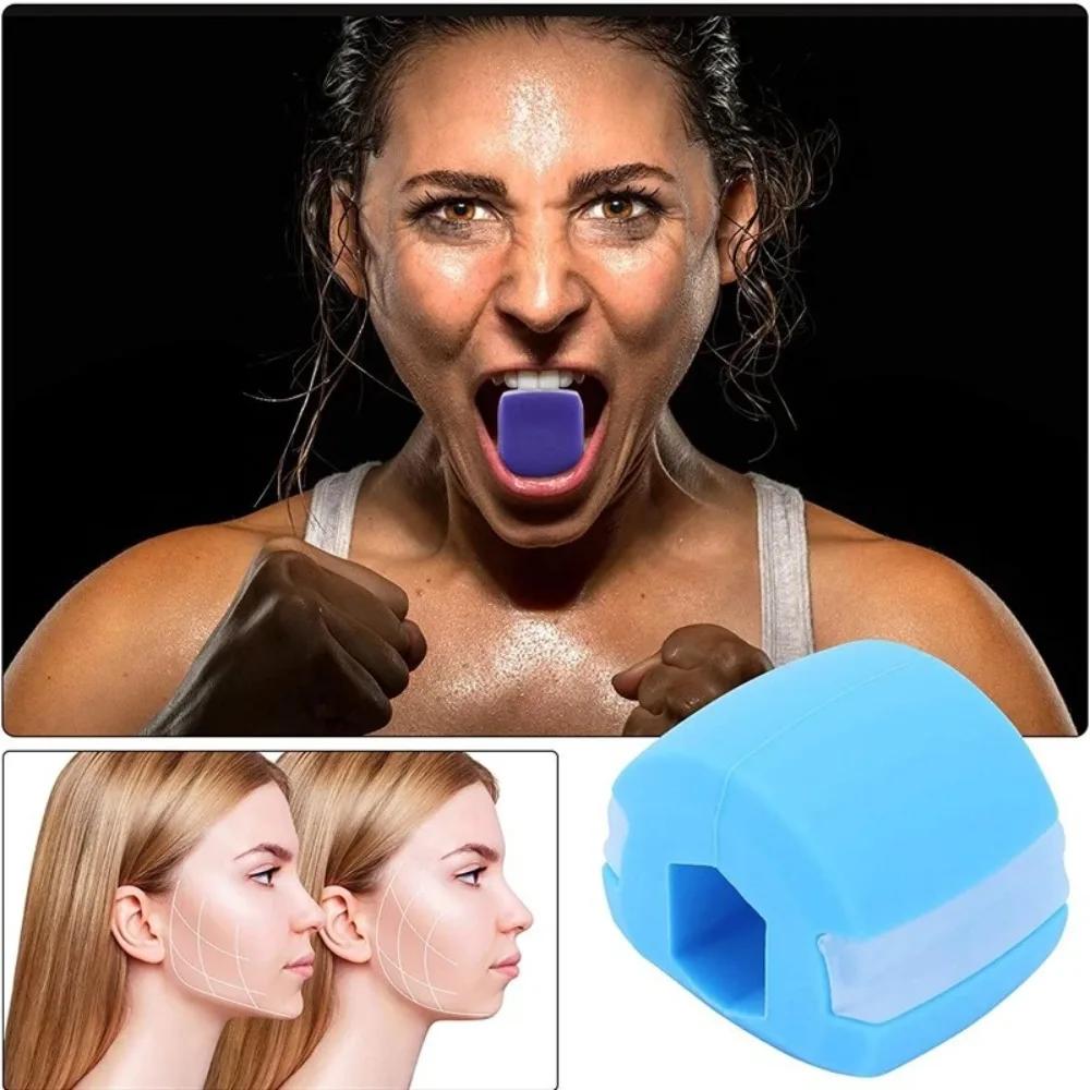 Jaw Trainer Face Exerciser Jaw Exerciser for Jaw Shaper Facial Toner Chin Masseter Muscle Trainer for Double Chin Reducer