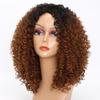 Missqueen Long Red Black Afro Wig Kinky Curly Wig для женщин синтетические парики