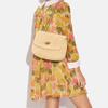 COACH Pillow Shearling Plush With Smooth Leather Portable Crossbody Bag, Shoulder Bag Women's Ecru CE721-B4NA