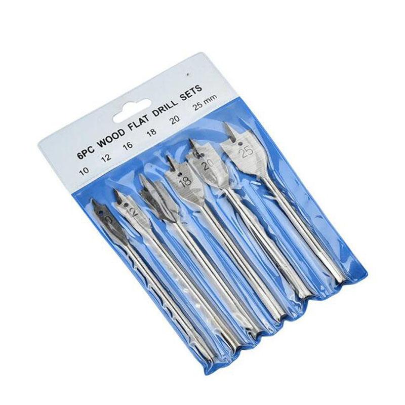 Деревообработка лопаточные сверла набор лопаточных плоских сверл двухсторонние режущие шпоры деревообрабатывающий резак для отверстий дерево полиуретановая доска ПВХ