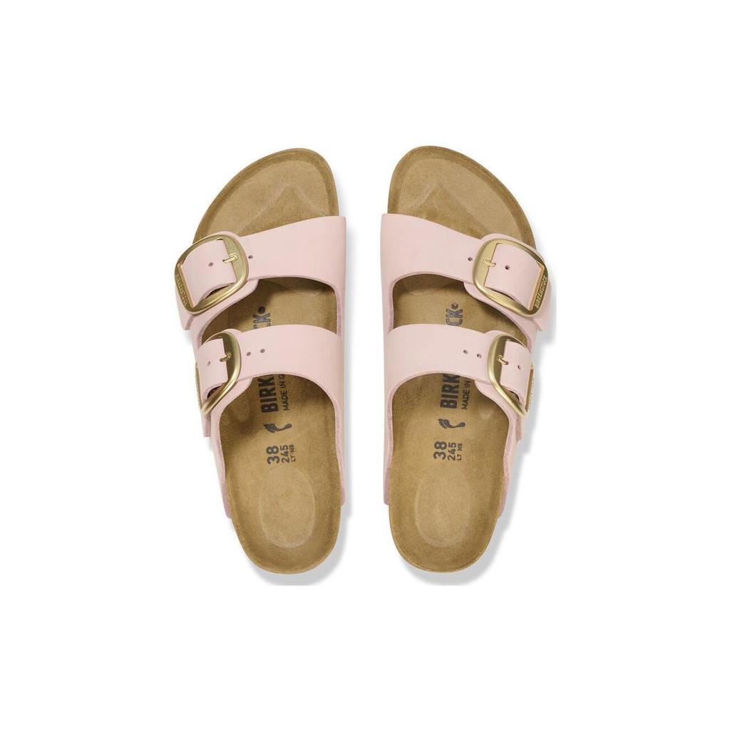 Birkenstock Кожаные шлепанцы-слайдеры женские розовые узкие 1026583