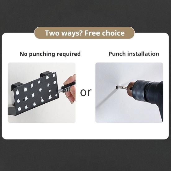 Подставка для фена, настенное крепление, держатель для хранения, прочный, выдерживающий нагрузку, водонепроницаемый, простая установка, универсальная стойка для фена, органайзер для хранения в ванной комнате