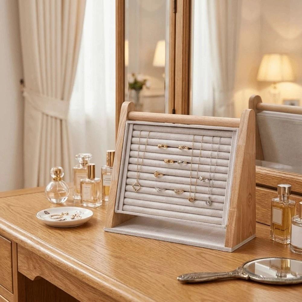 Large Capacity Necklace Ring Holder Multi-Tier Earring Organizer Showcase Props