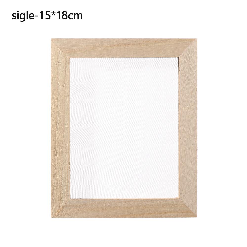 Craft Tool Learning Paper Making Mould Frame DIY Papermaking Wooden Mesh Mold Paper Making Screen
