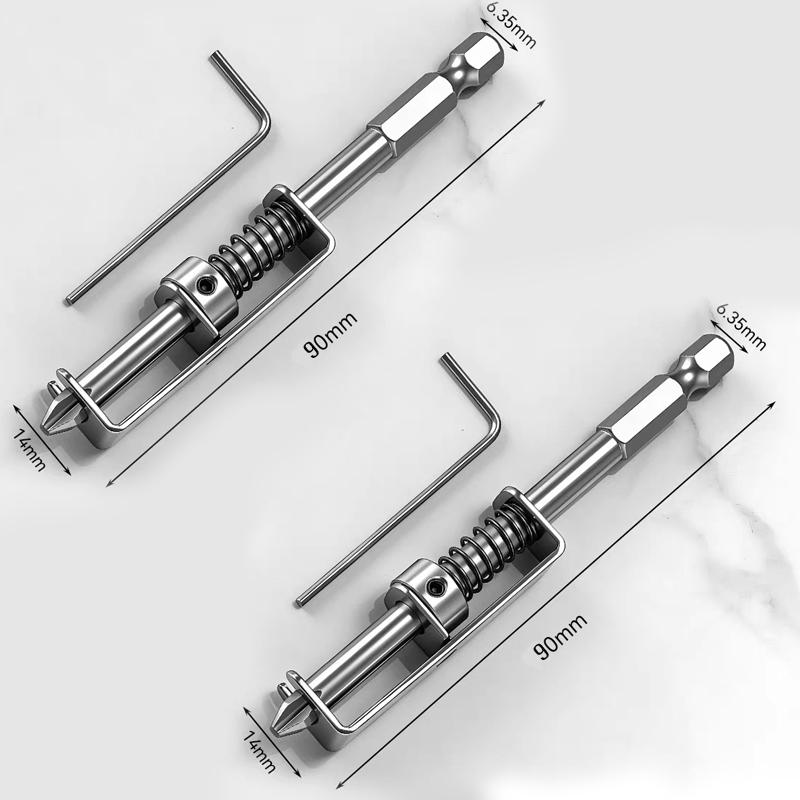 Anti-Drop Screw Universal Spring-Loaded Screw Holder Bit Stainless Steel Wear Resist Mechanics Electricians Retaining Tool Parts