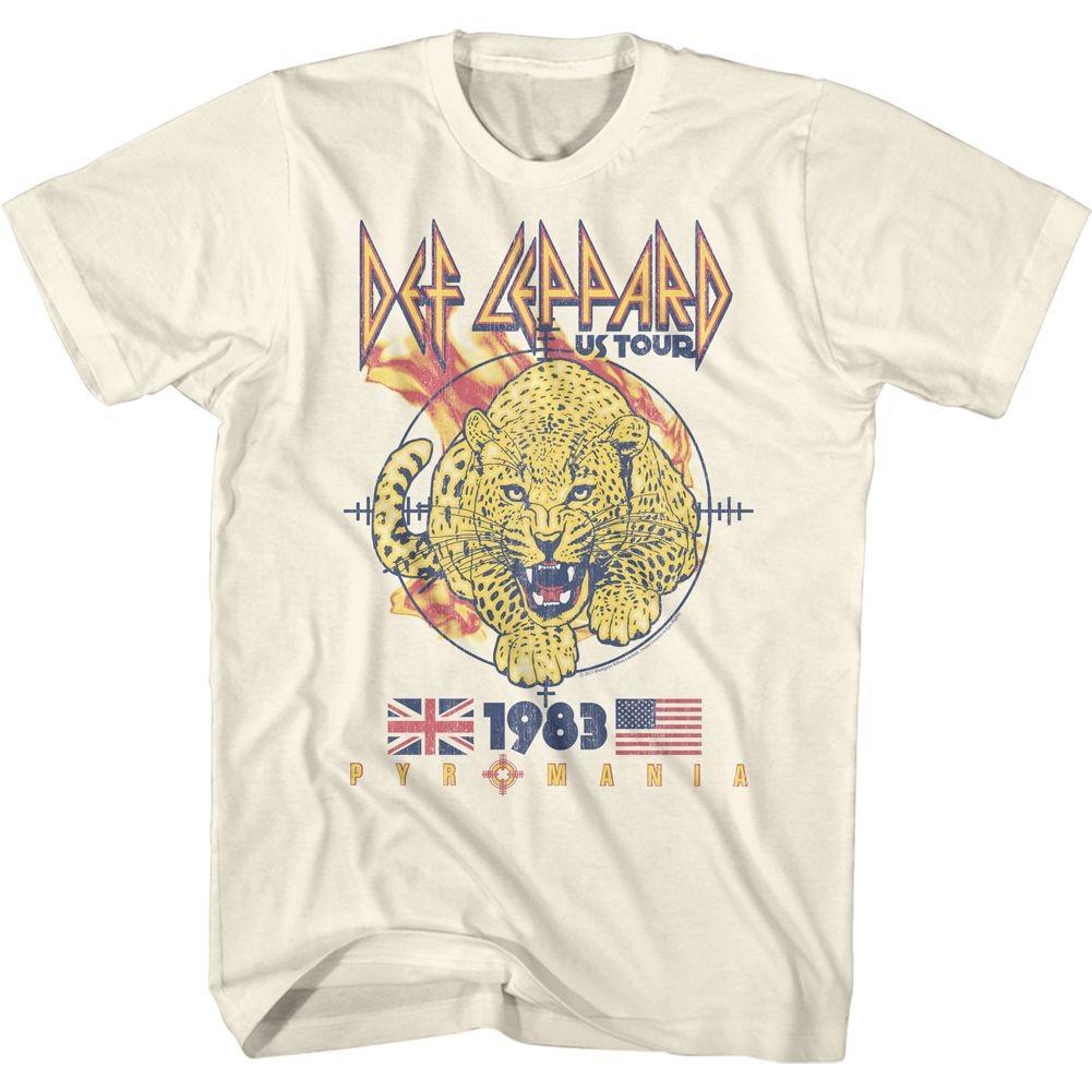 Футболка Def Leppard Pyromania с леопардовым принтом