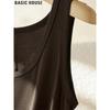 Базовый женский топ-майка Basic House из смесовой ткани с лиоцеллом, с U-образным вырезом