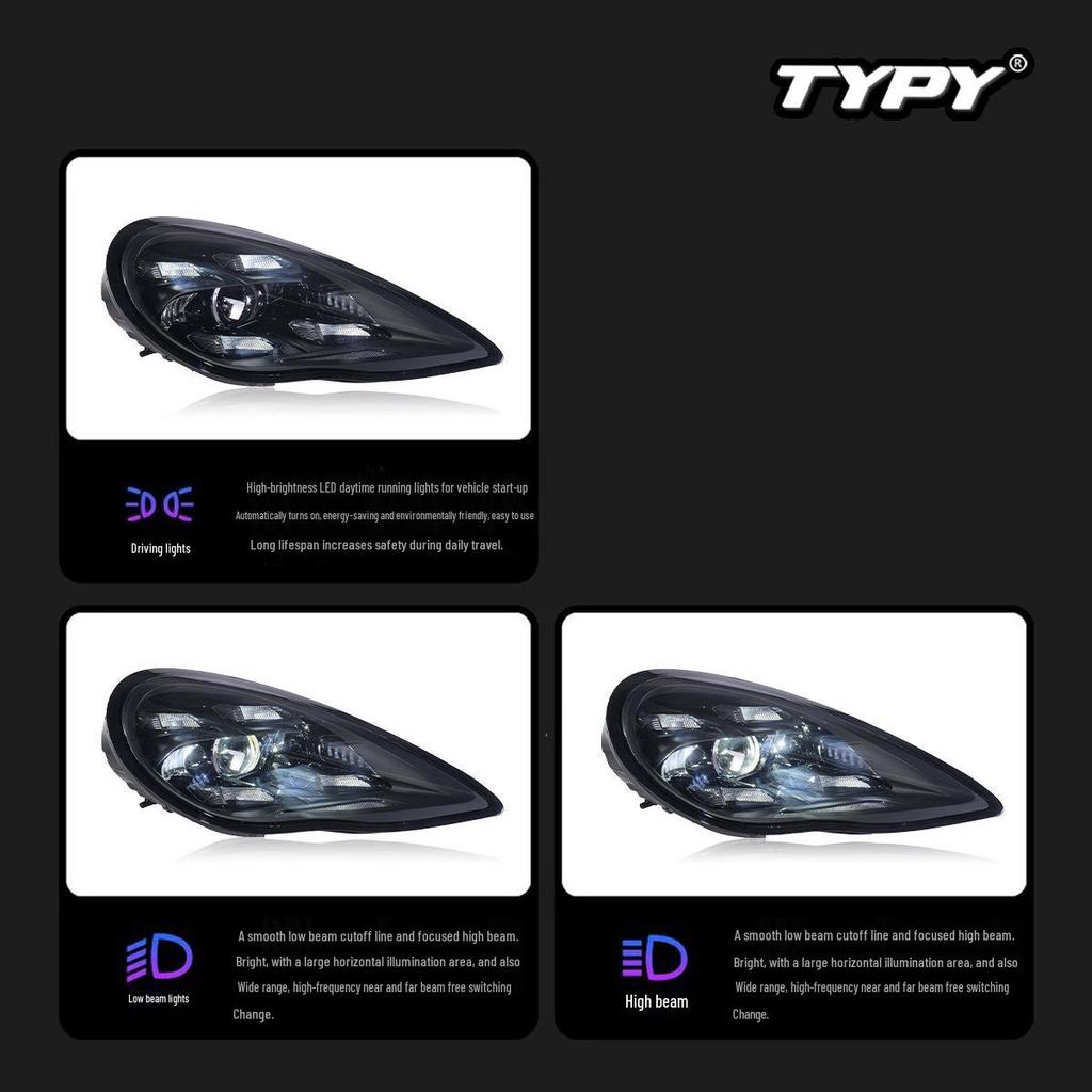 Совместимая светодиодная матричная сборка фар для Porsche Panamera 2010-2013 гг. Модернизация